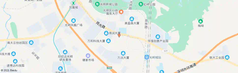 深圳光明会展中心_公交站地图_深圳公交_妙搜公交查询2024