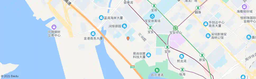 深圳新安中学高中部_公交站地图_深圳公交_妙搜公交查询2024