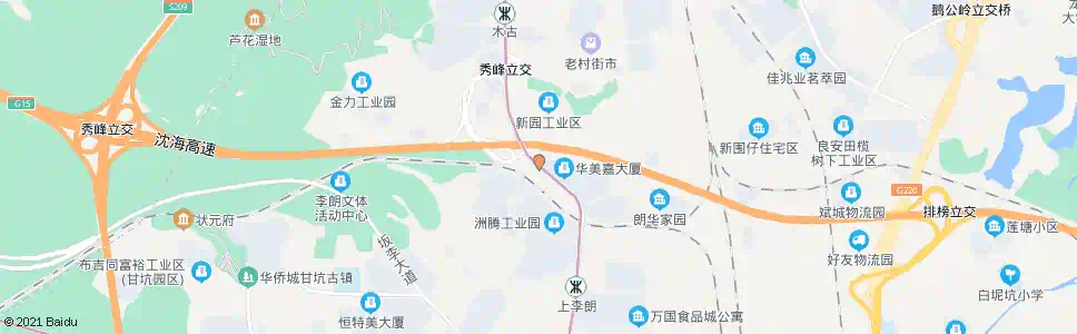 深圳华美嘉配送中心_公交站地图_深圳公交_妙搜公交查询2024