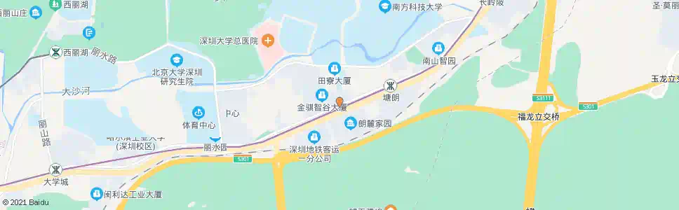 深圳塘朗车辆段北_公交站地图_深圳公交_妙搜公交查询2024