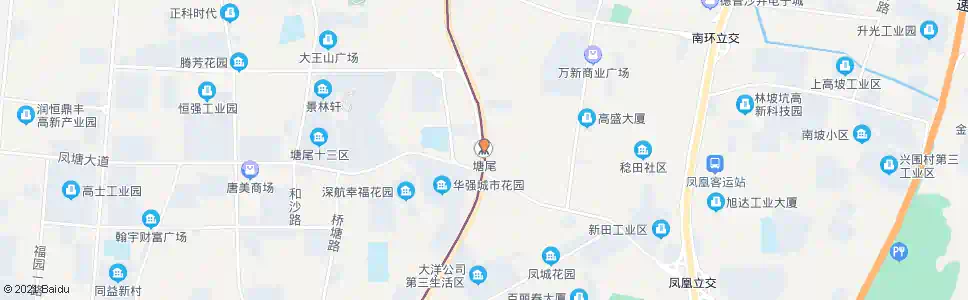 深圳福永塘尾_公交站地图_深圳公交_妙搜公交查询2024