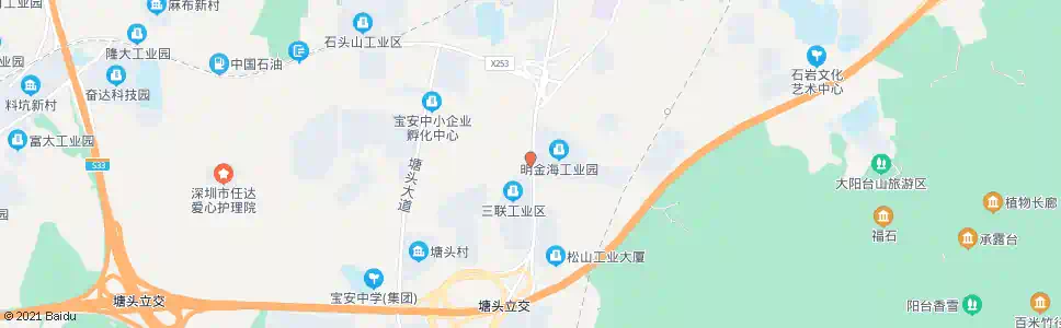 深圳山城商业街_公交站地图_深圳公交_妙搜公交查询2024