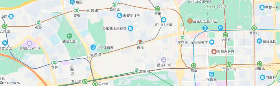 深圳香梅站_公交站地图_深圳公交_妙搜公交查询2024