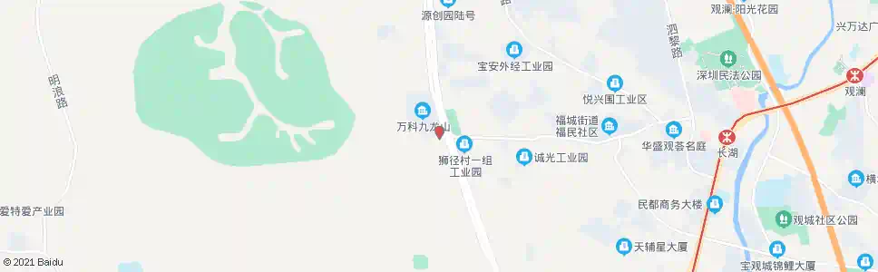 深圳九龙山花园总站_公交站地图_深圳公交_妙搜公交查询2024