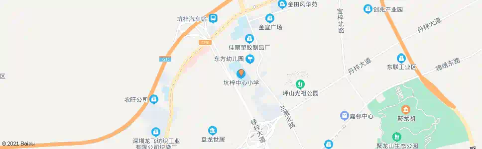 深圳坑梓中心小学_公交站地图_深圳公交_妙搜公交查询2024