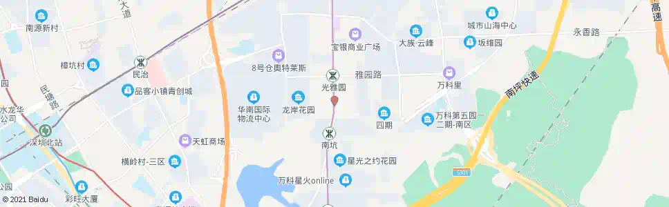 深圳家和花园_公交站地图_深圳公交_妙搜公交查询2024