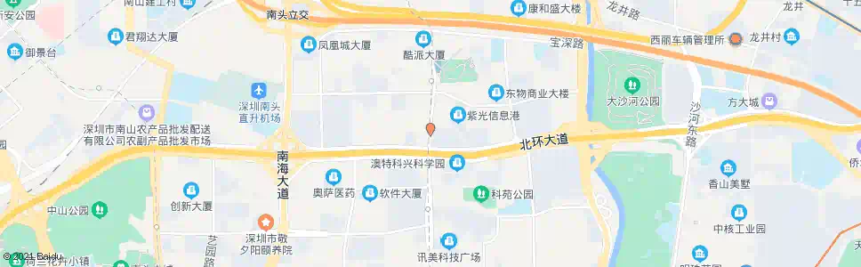 深圳科苑北环立交2_公交站地图_深圳公交_妙搜公交查询2024