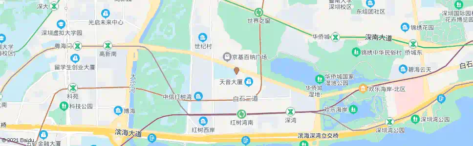 深圳深湾二路口_公交站地图_深圳公交_妙搜公交查询2024