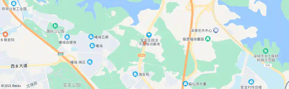 深圳宝安国防基地_公交站地图_深圳公交_妙搜公交查询2024