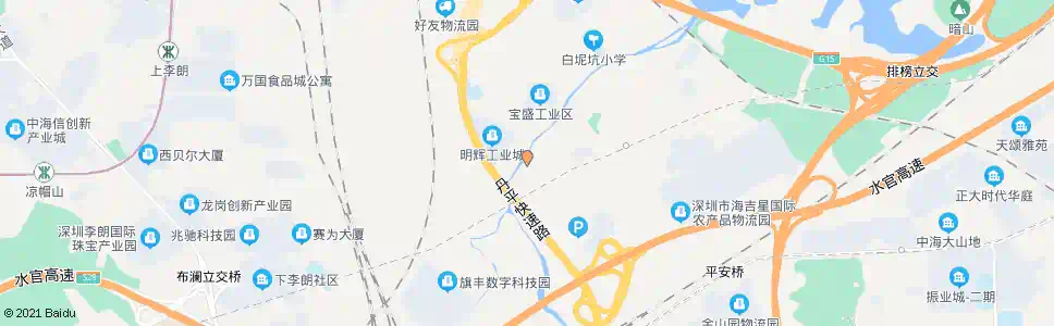 深圳白坭坑牌坊_公交站地图_深圳公交_妙搜公交查询2024