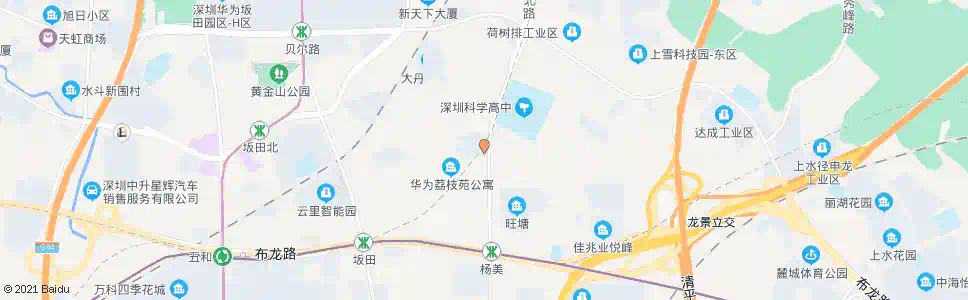 深圳华为荔枝苑西区东门_公交站地图_深圳公交_妙搜公交查询2024