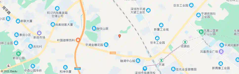 深圳杉坑工业区_公交站地图_深圳公交_妙搜公交查询2024