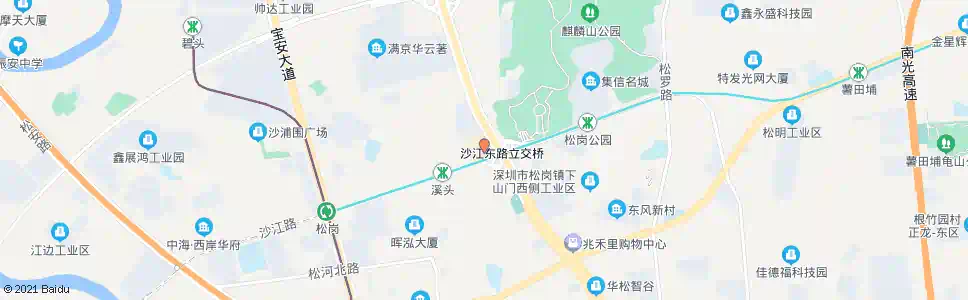 深圳松岗人民医院路口_公交站地图_深圳公交_妙搜公交查询2024