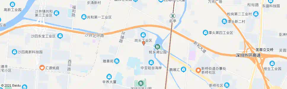 深圳沙井巡警中队_公交站地图_深圳公交_妙搜公交查询2024