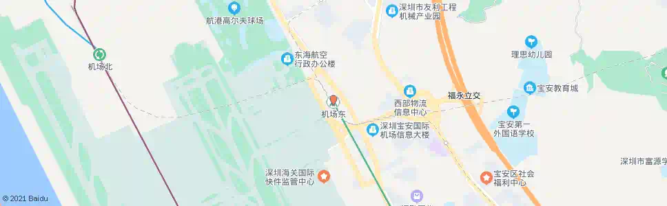 深圳机场东地铁站_公交站地图_深圳公交_妙搜公交查询2024