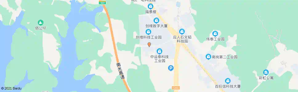 深圳创维工业园_公交站地图_深圳公交_妙搜公交查询2024