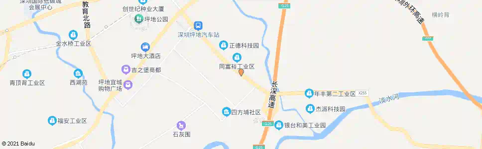 深圳富地岗_公交站地图_深圳公交_妙搜公交查询2024