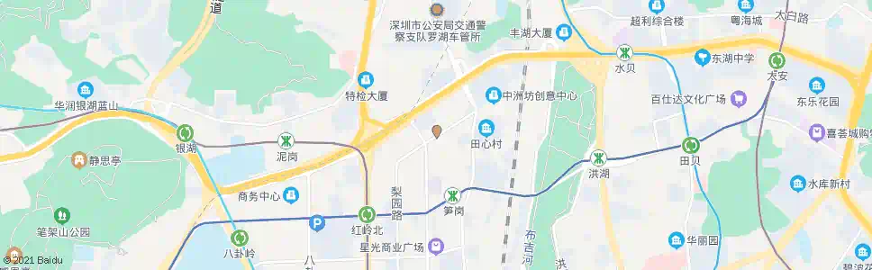 深圳梨园路_公交站地图_深圳公交_妙搜公交查询2024