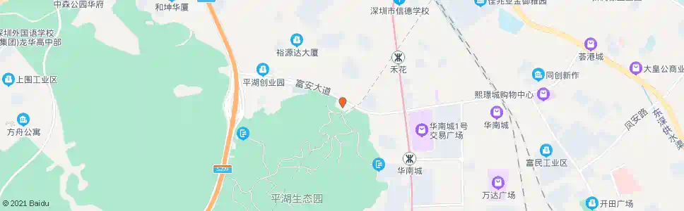 深圳平湖华南城总站_公交站地图_深圳公交_妙搜公交查询2024