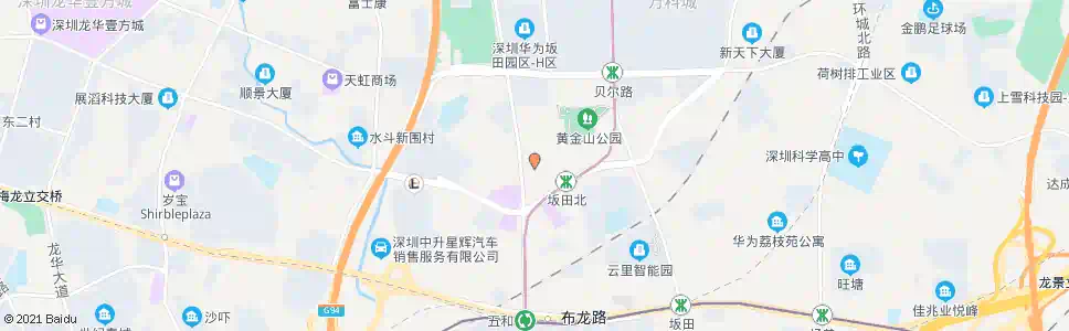 深圳坂田路口西_公交站地图_深圳公交_妙搜公交查询2024