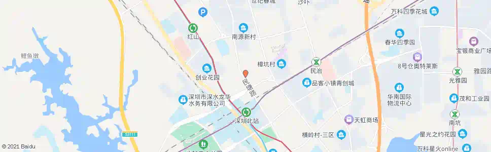 深圳民治民塘路总站_公交站地图_深圳公交_妙搜公交查询2024