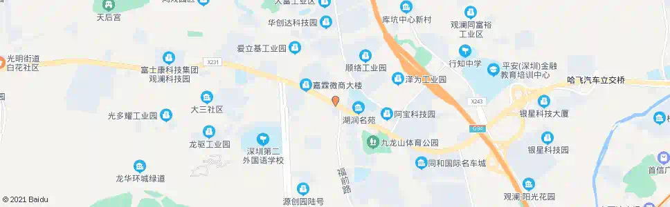 深圳福城街道办_公交站地图_深圳公交_妙搜公交查询2024