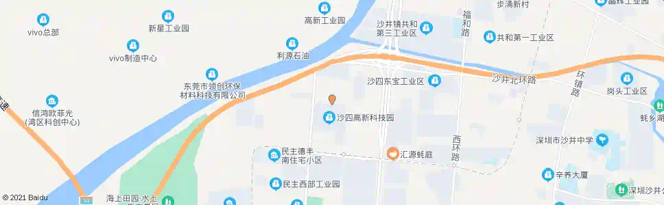 深圳沙二蓝天科技园_公交站地图_深圳公交_妙搜公交查询2024