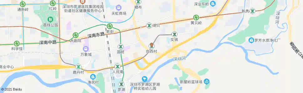 深圳向西村_公交站地图_深圳公交_妙搜公交查询2024