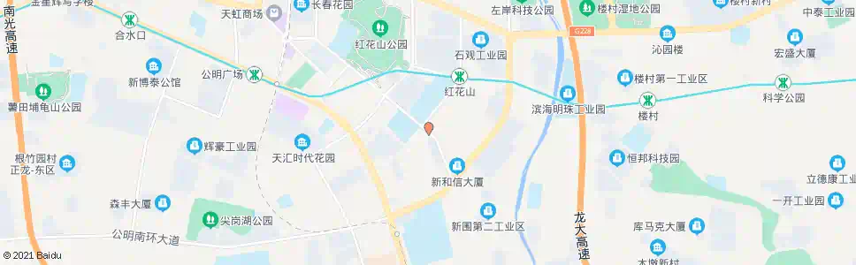 深圳公明中行_公交站地图_深圳公交_妙搜公交查询2024