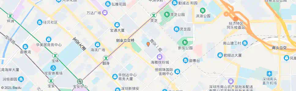 深圳新安中学_公交站地图_深圳公交_妙搜公交查询2024