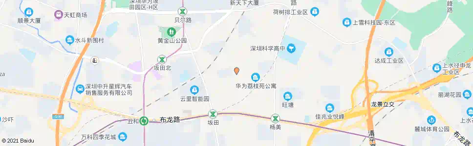 深圳华为荔枝苑西区西门_公交站地图_深圳公交_妙搜公交查询2024