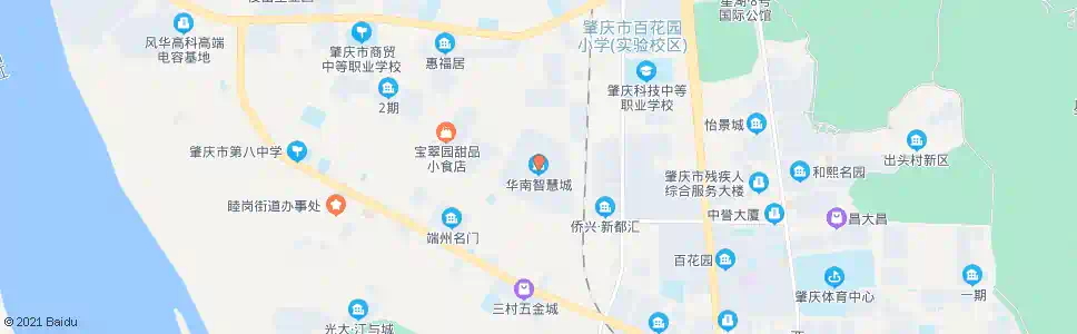 肇庆华南智慧城_公交站地图_肇庆公交_妙搜公交查询2024