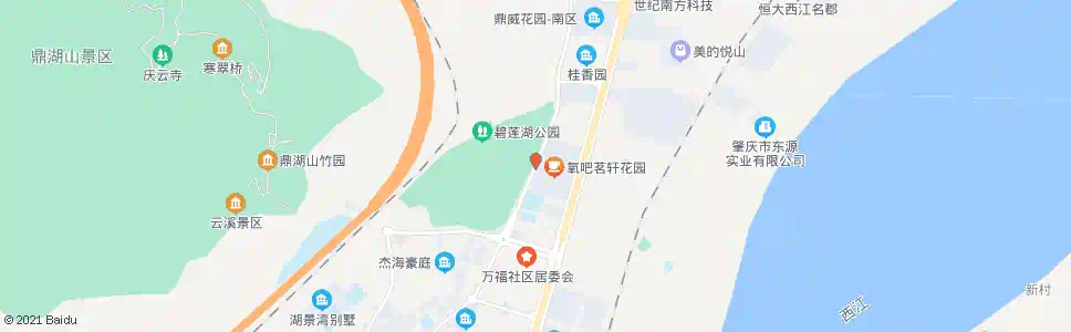 肇庆氧吧名轩_公交站地图_肇庆公交_妙搜公交查询2024