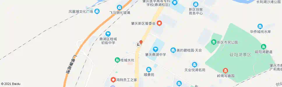 肇庆交警二大队_公交站地图_肇庆公交_妙搜公交查询2024