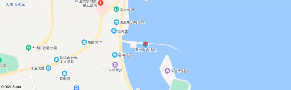 珠海香洲港_公交站地图_珠海公交_妙搜公交查询2024