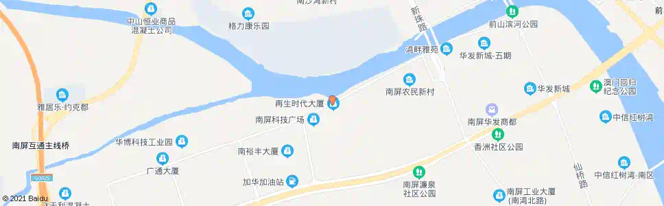 珠海科技新村_公交站地图_珠海公交_妙搜公交查询2024