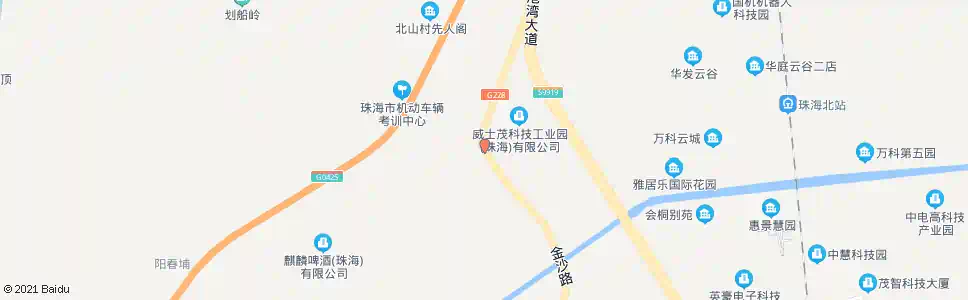 珠海北山村_公交站地图_珠海公交_妙搜公交查询2024