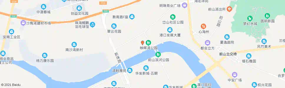 珠海荣泰河庭南门_公交站地图_珠海公交_妙搜公交查询2024