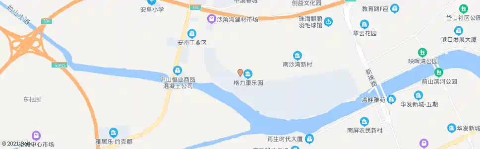 珠海格力康乐园_公交站地图_珠海公交_妙搜公交查询2024