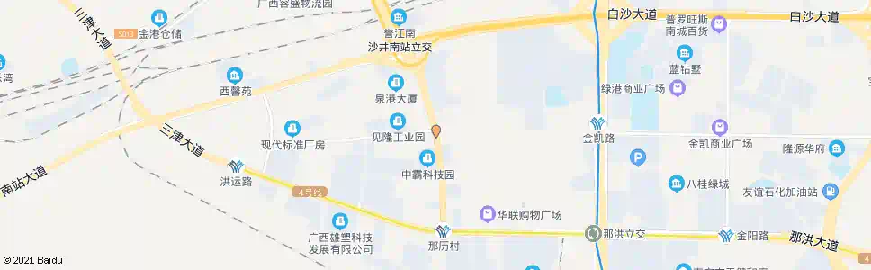 南宁那历金凯路口_公交站地图_南宁公交_妙搜公交查询2024