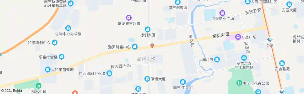 南宁科园高新路口_公交站地图_南宁公交_妙搜公交查询2024