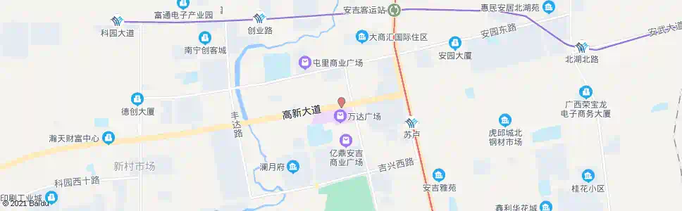 南宁高新安阳路口_公交站地图_南宁公交_妙搜公交查询2024