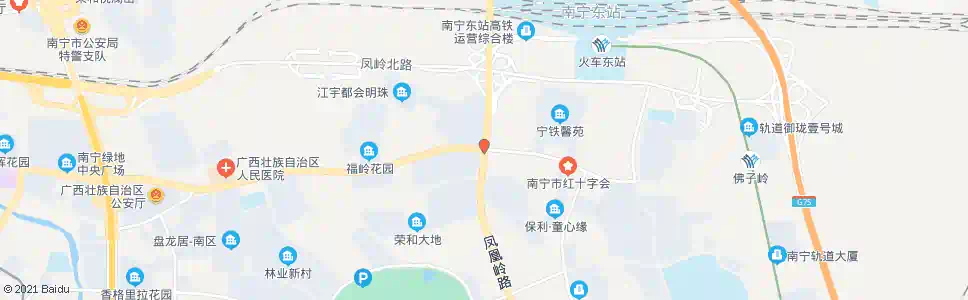 南宁佛子岭凤凰岭路口_公交站地图_南宁公交_妙搜公交查询2024