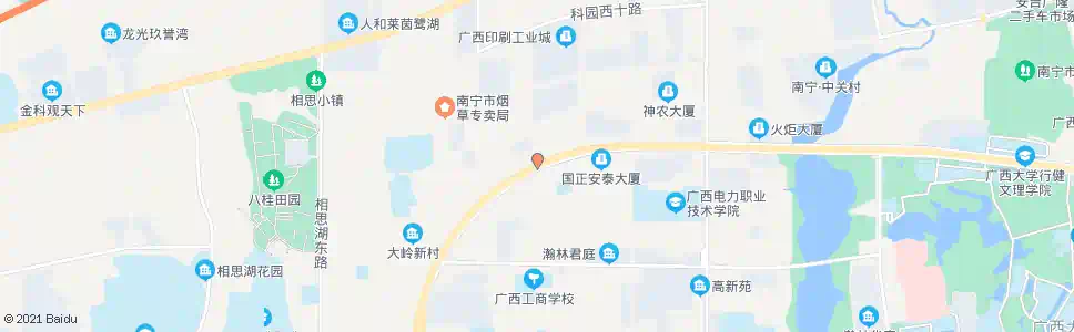 南宁秀厢大道西_公交站地图_南宁公交_妙搜公交查询2024