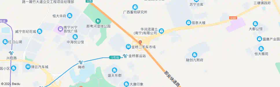 南宁昆仑高速路口_公交站地图_南宁公交_妙搜公交查询2024