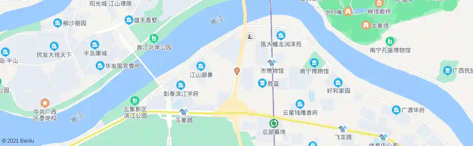 南宁南宁大桥南_公交站地图_南宁公交_妙搜公交查询2024