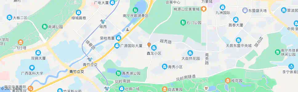 南宁越秀会展路口_公交站地图_南宁公交_妙搜公交查询2024