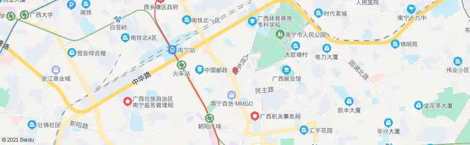 南宁人民友爱路口_公交站地图_南宁公交_妙搜公交查询2024