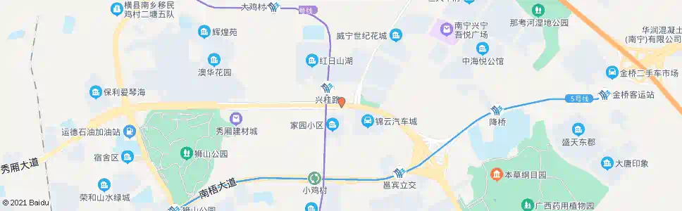 南宁金源城_公交站地图_南宁公交_妙搜公交查询2024