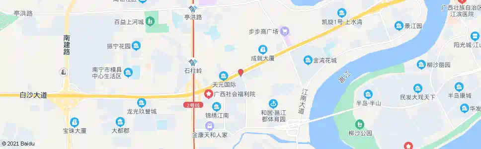 南宁盘岭白沙路口_公交站地图_南宁公交_妙搜公交查询2024